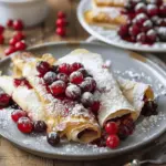VERY MERRY CRANBERRY CHRISTMAS CREPES