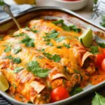 High Protein Chicken Enchiladas