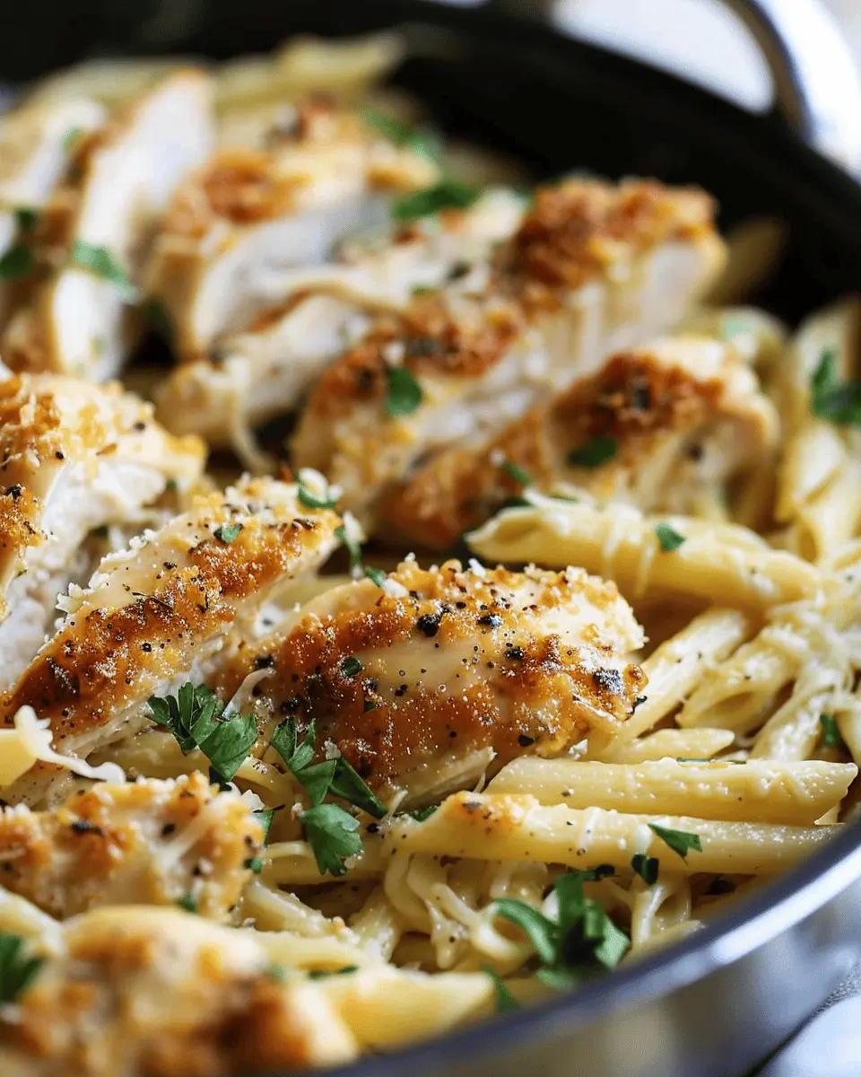 Easy Garlic Parmesan Chicken Pasta: A Healthy Dinner Delight