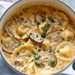 Creamy Mushroom Tortellini Soup