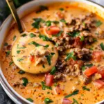 Low Carb Cheeseburger Soup