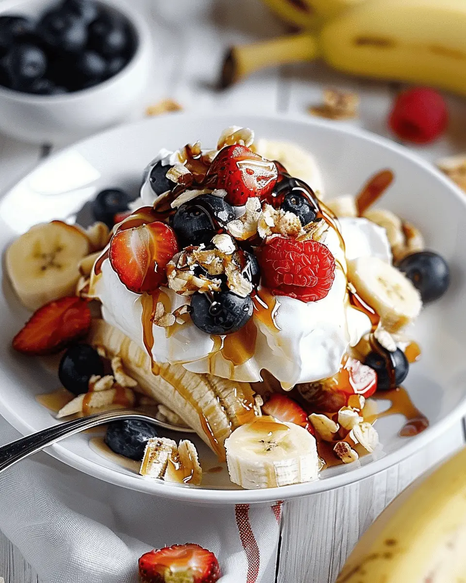 Breakfast banana split: A deliciously healthy start to your day