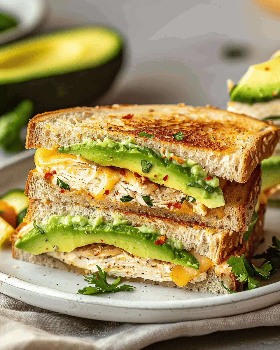 Chicken Avocado Melt Sandwich: A Juicy, Easy Delight for Food Lovers