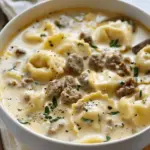 Creamy Sausage Tortellini Soup