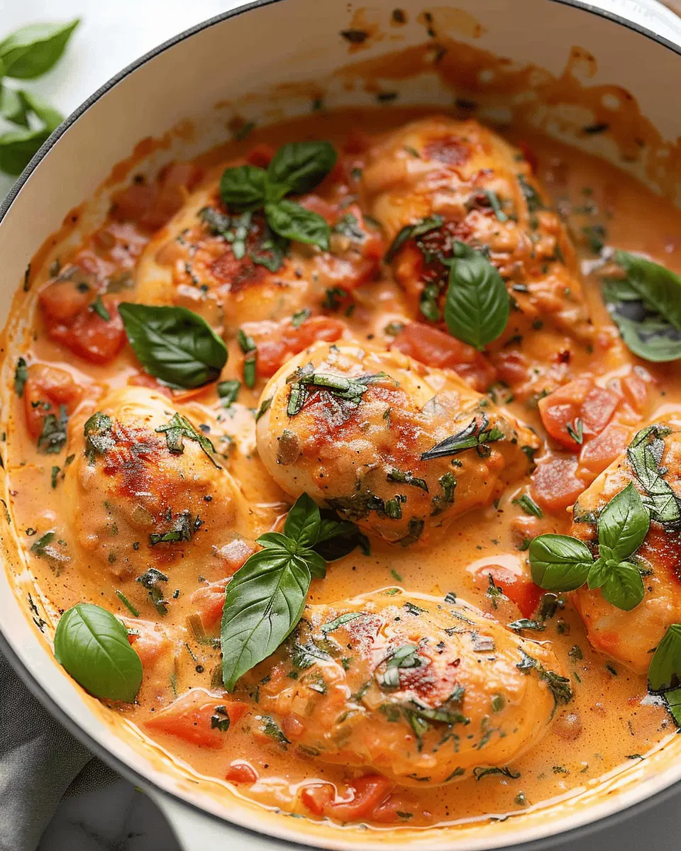 Creamy Tomato Basil Chicken: Easy Comfort Recipe for Home Cooks