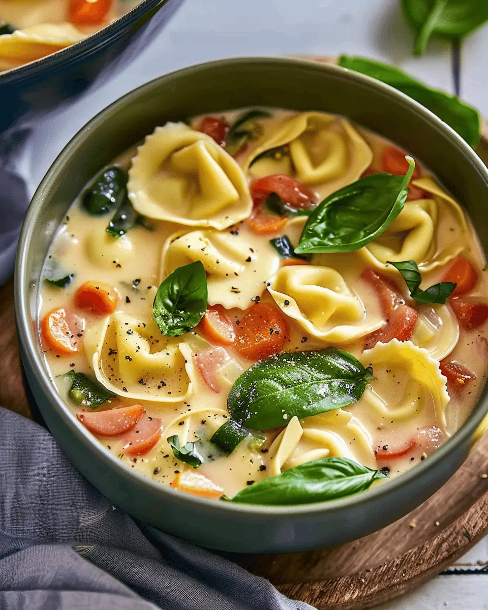 Creamy Vegetable Tortellini Soup: The Best Cozy Comfort Bowl