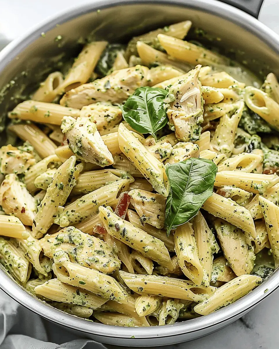 Creamy Pesto Chicken Pasta: A Simple Indulgence for All Ages
