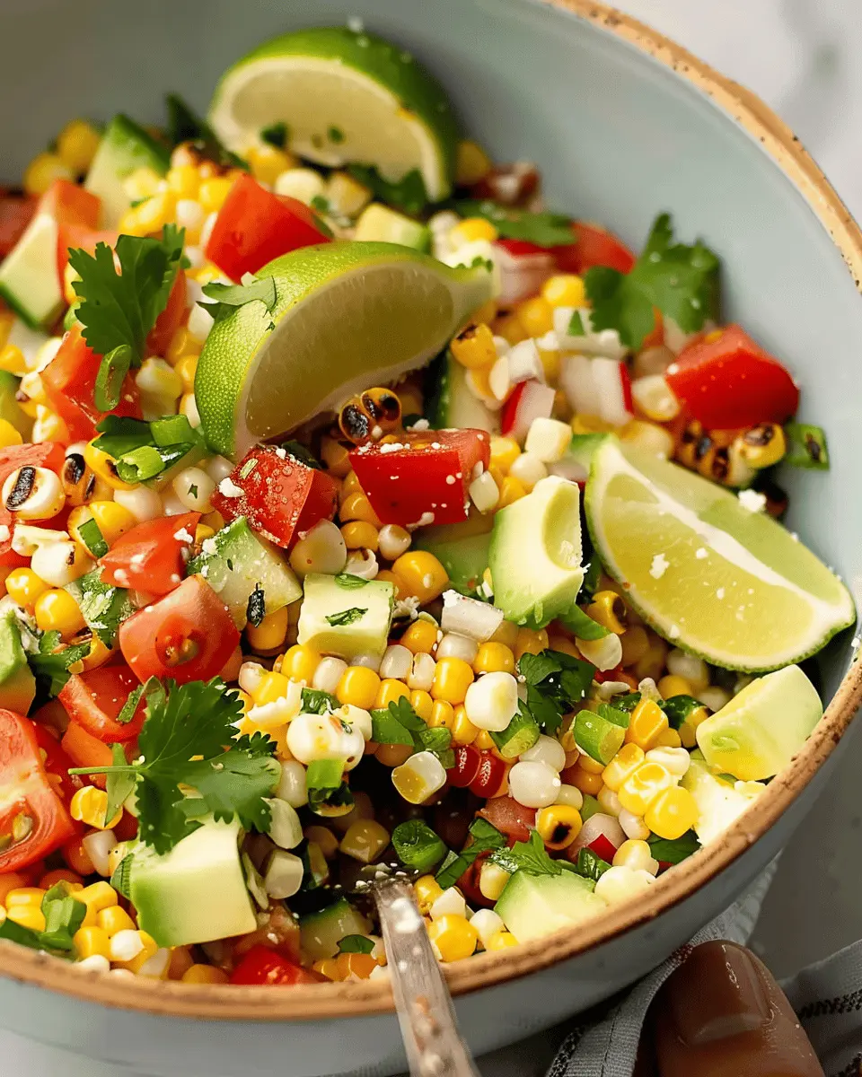 Grilled Corn Salad: Easy, Flavorful Summer Side with Turkey Bacon