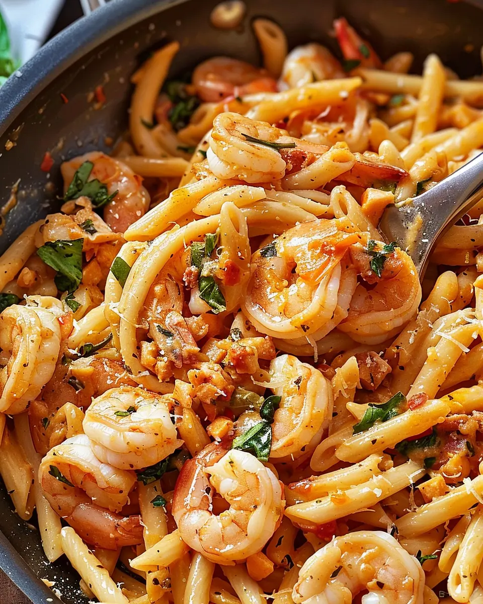Marry Me Shrimp Pasta: Indulgent Twist with Turkey Bacon Delight