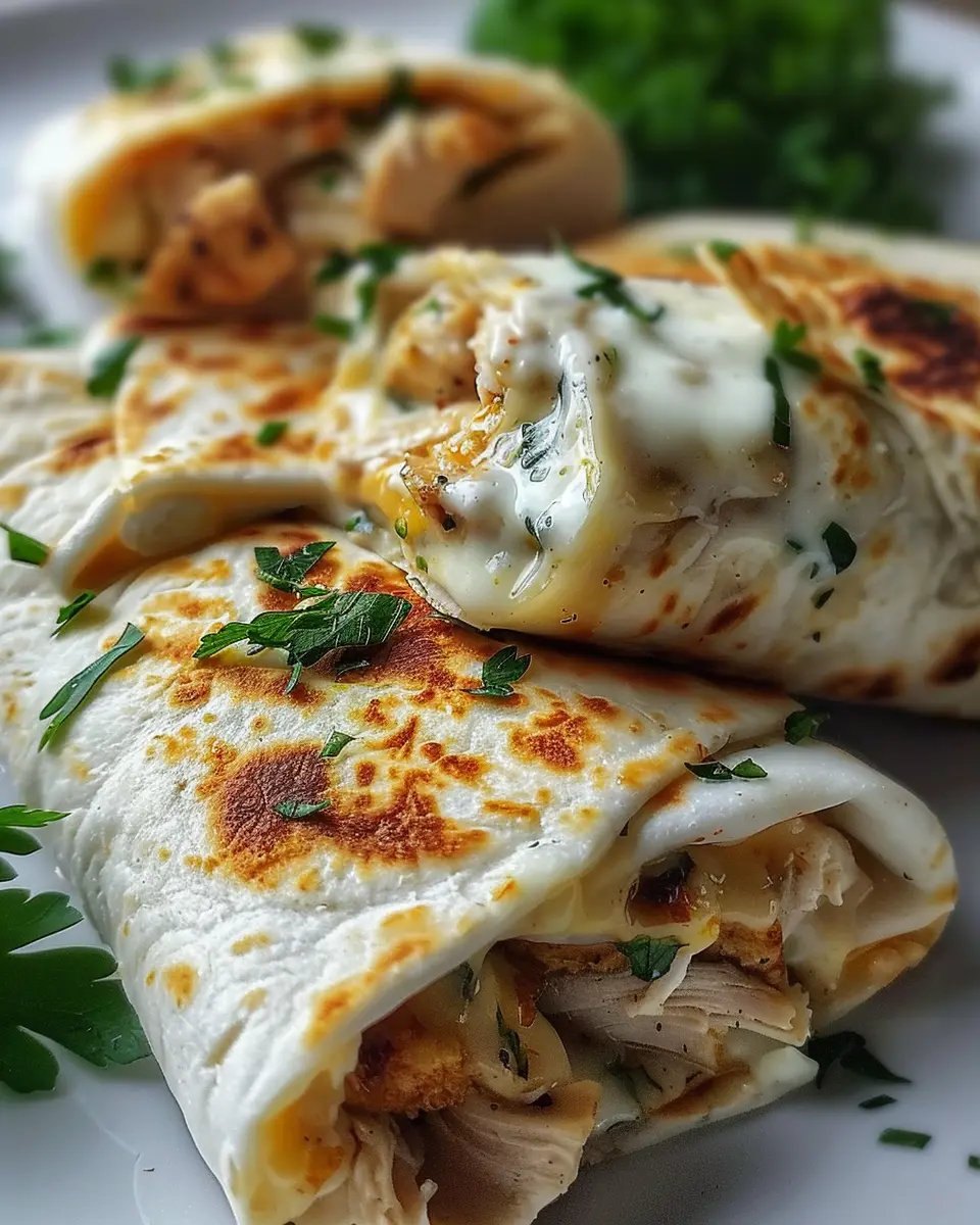 Cheesy Garlic Chicken Wraps: Easy High-Flavor Comfort Food