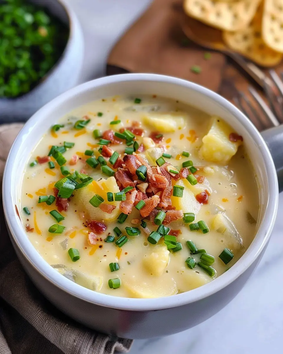 Potato Soup Recipe: Easy &amp; Creamy Comfort with Turkey Bacon