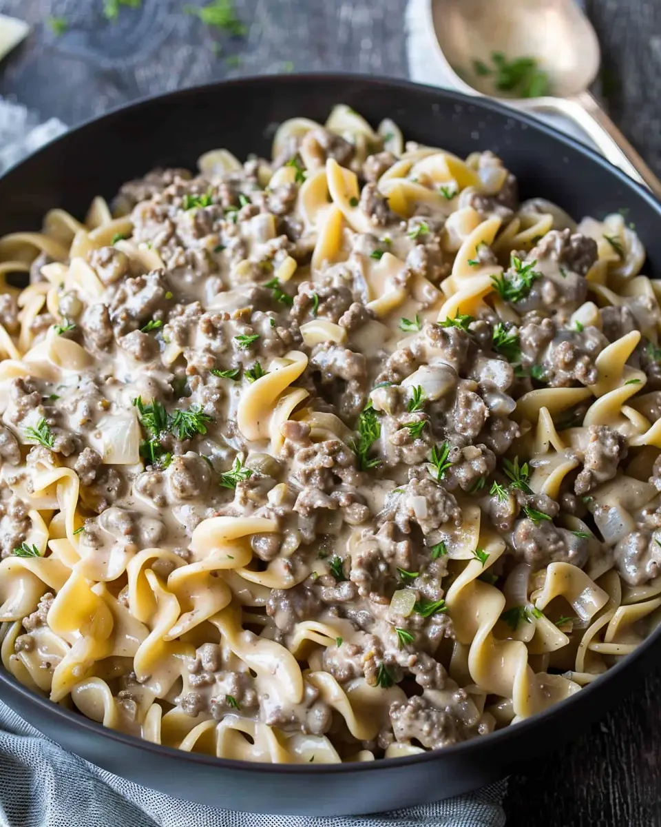 Creamy Ground Beef Stroganoff: Easy Comfort Food for All