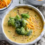 Healthy Broccoli Cheddar Soup