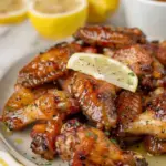 Lemon Pepper Wings with Honey