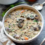 Instant Pot Creamy Wild Rice & Mushroom Soup