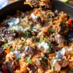 Steak Queso Rice