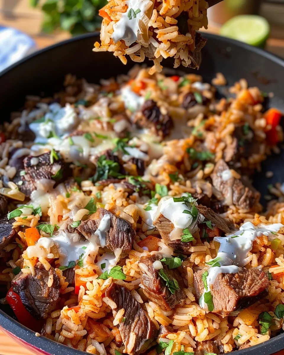 Steak Queso Rice: Indulgent Comfort Food for Home Cooks