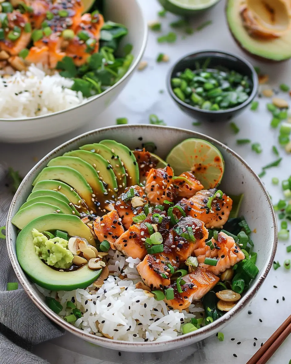 Spicy Salmon Bowls: Easy Coconut Rice for Flavorful Meals