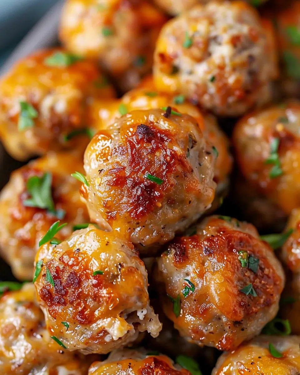 Cream Cheese Sausage Balls with Turkey Bacon: A Family Favorite
