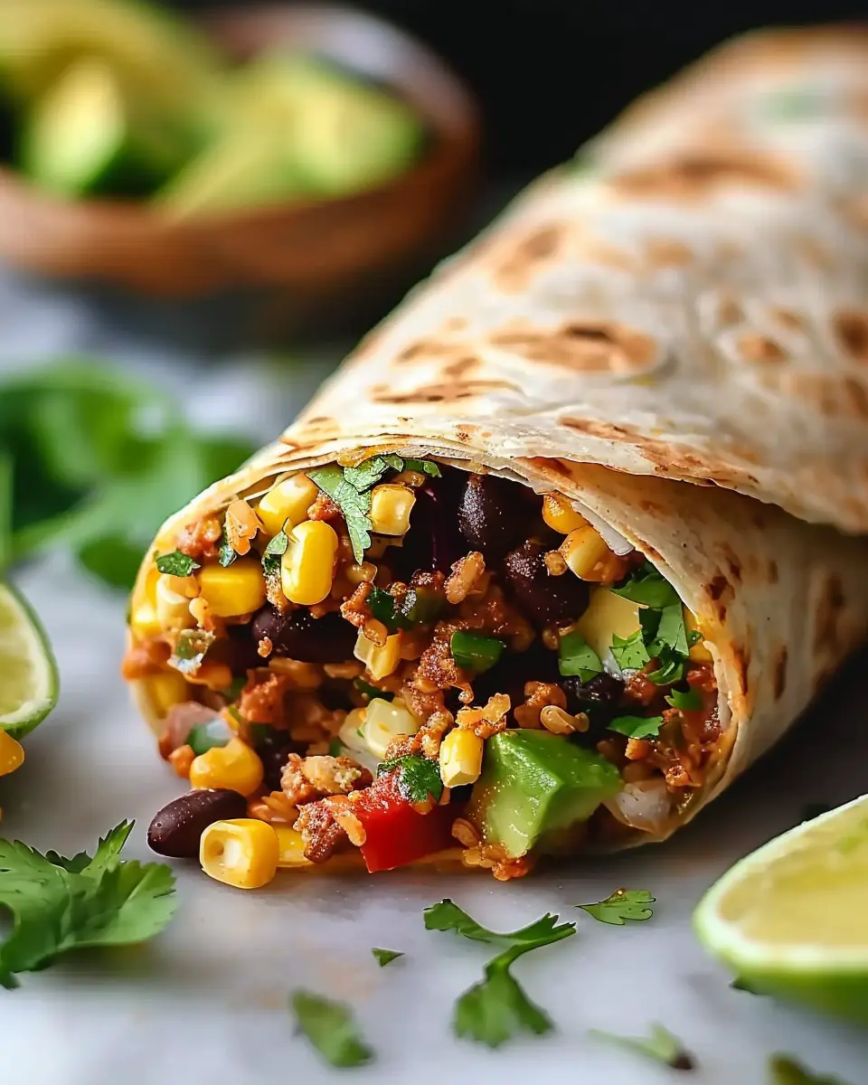 10-Minute Vegan Burrito Wraps