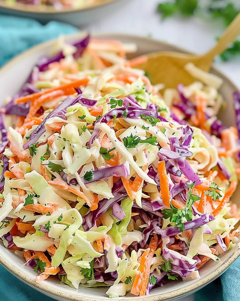 Best Coleslaw Recipe: Crisp and Creamy with Turkey Bacon Twist