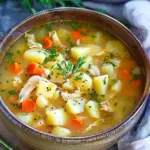 Comforting Chicken Soup with Potatoes
