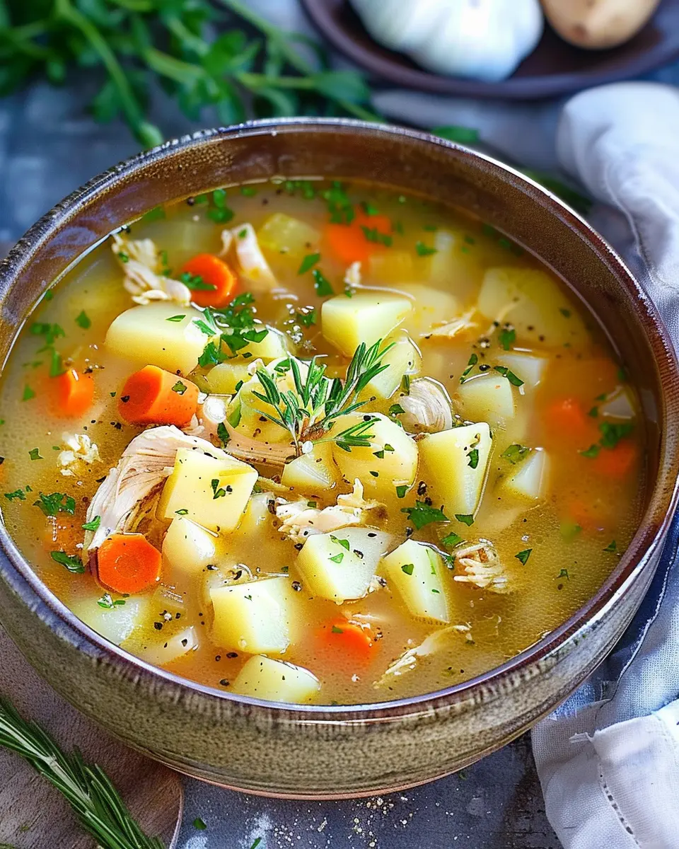 Comforting Chicken Soup with Potatoes: The Best Cozy Recipe