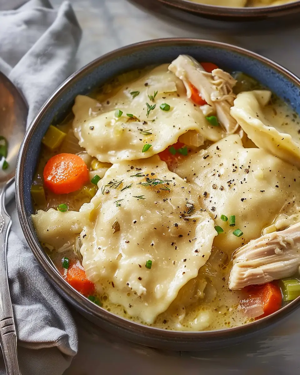 Slow Cooker Chicken and Dumplings