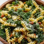 Kale Caesar Pasta Salad