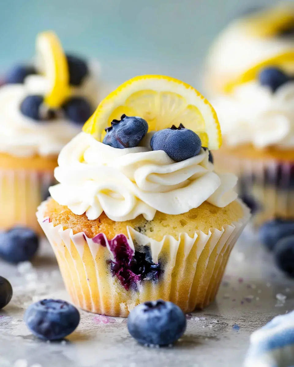 Lemon Blueberry Cupcakes
