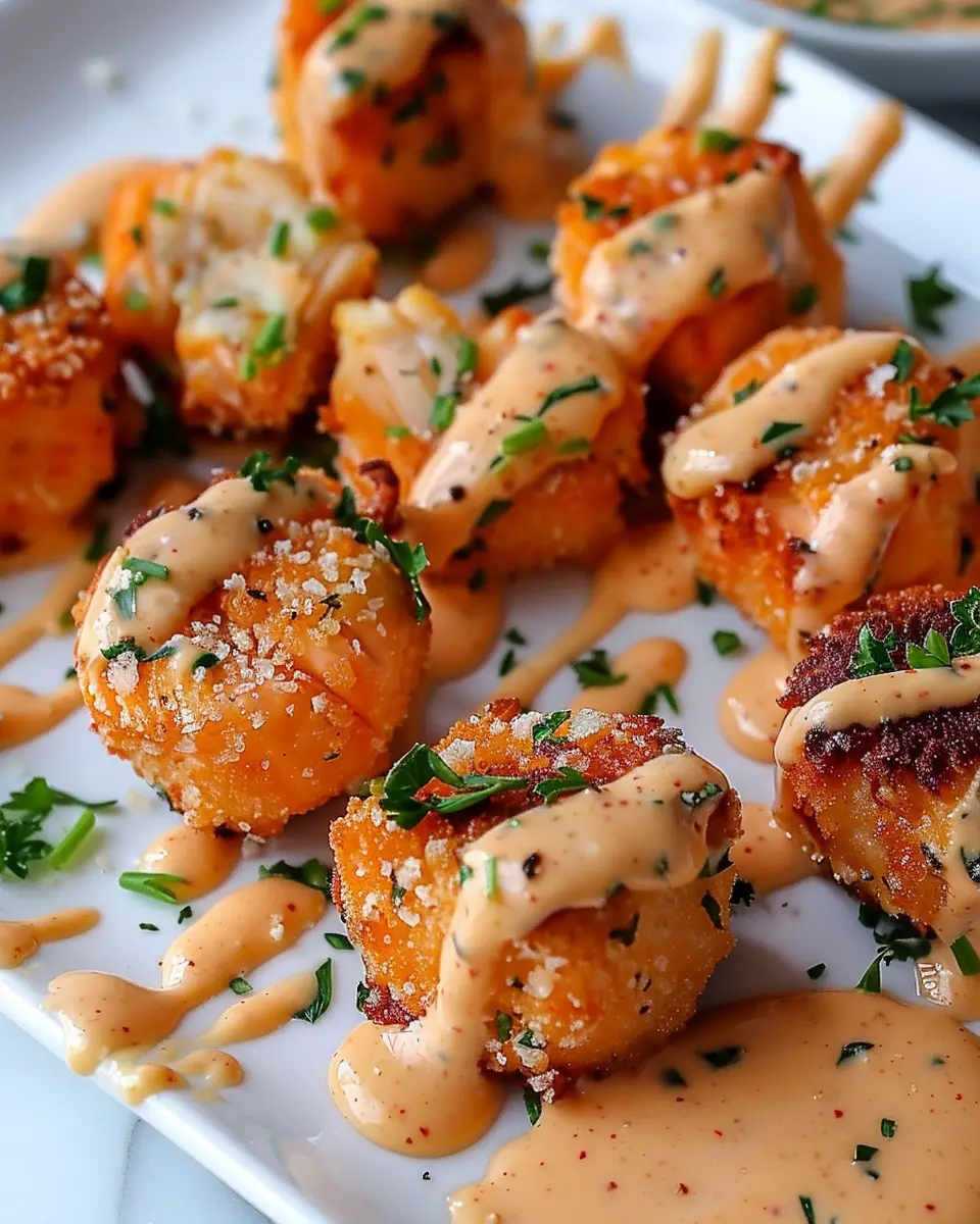 Crispy Bang Bang Salmon Bites