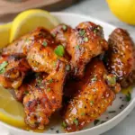 Lemon Pepper Wings with Honey