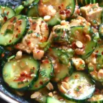 Cucumbers in Spicy Peanut Sauce