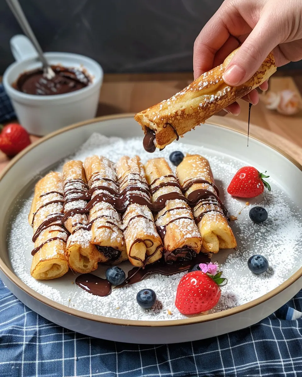 French Toast Rolls mit Nutella