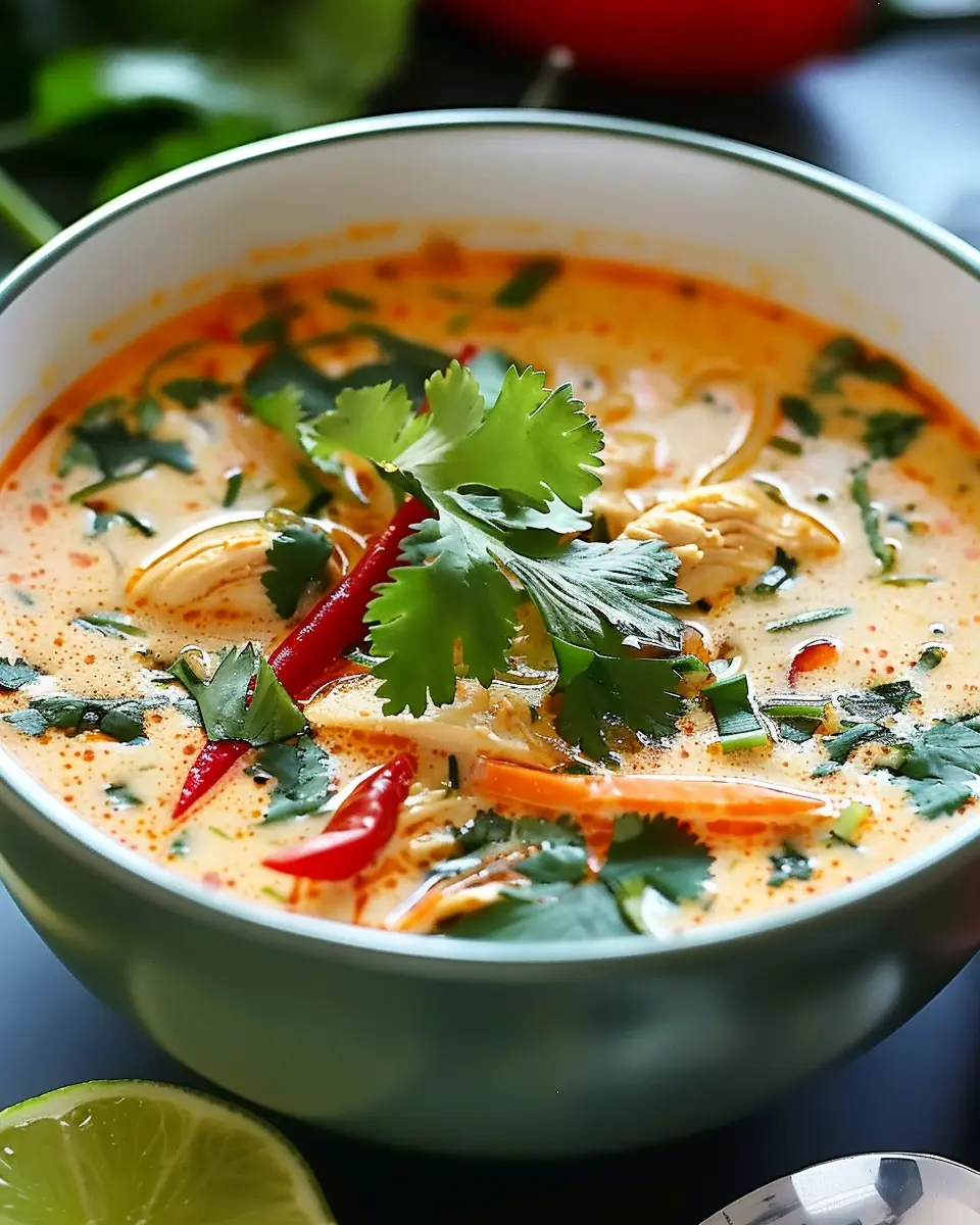 Crockpot Thai Coconut Chicken Soup: Easy Comfort in a Bowl