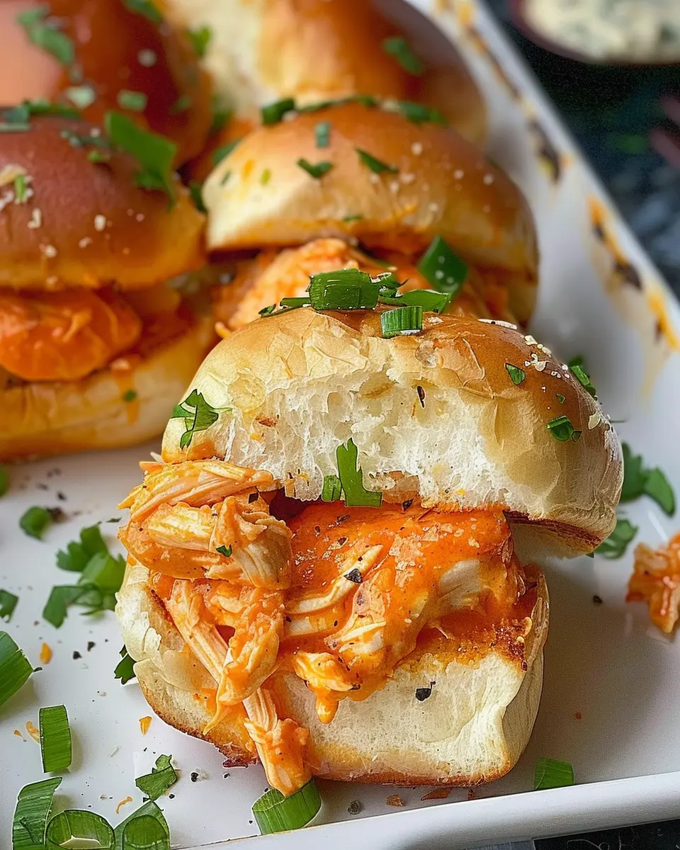 Spicy Buffalo Chicken Sliders