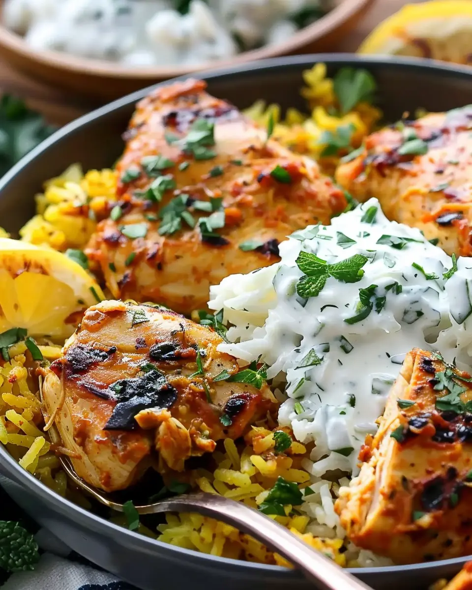 Dump-and-Bake Chicken Tzatziki: Easy Comfort with Rice Recipe