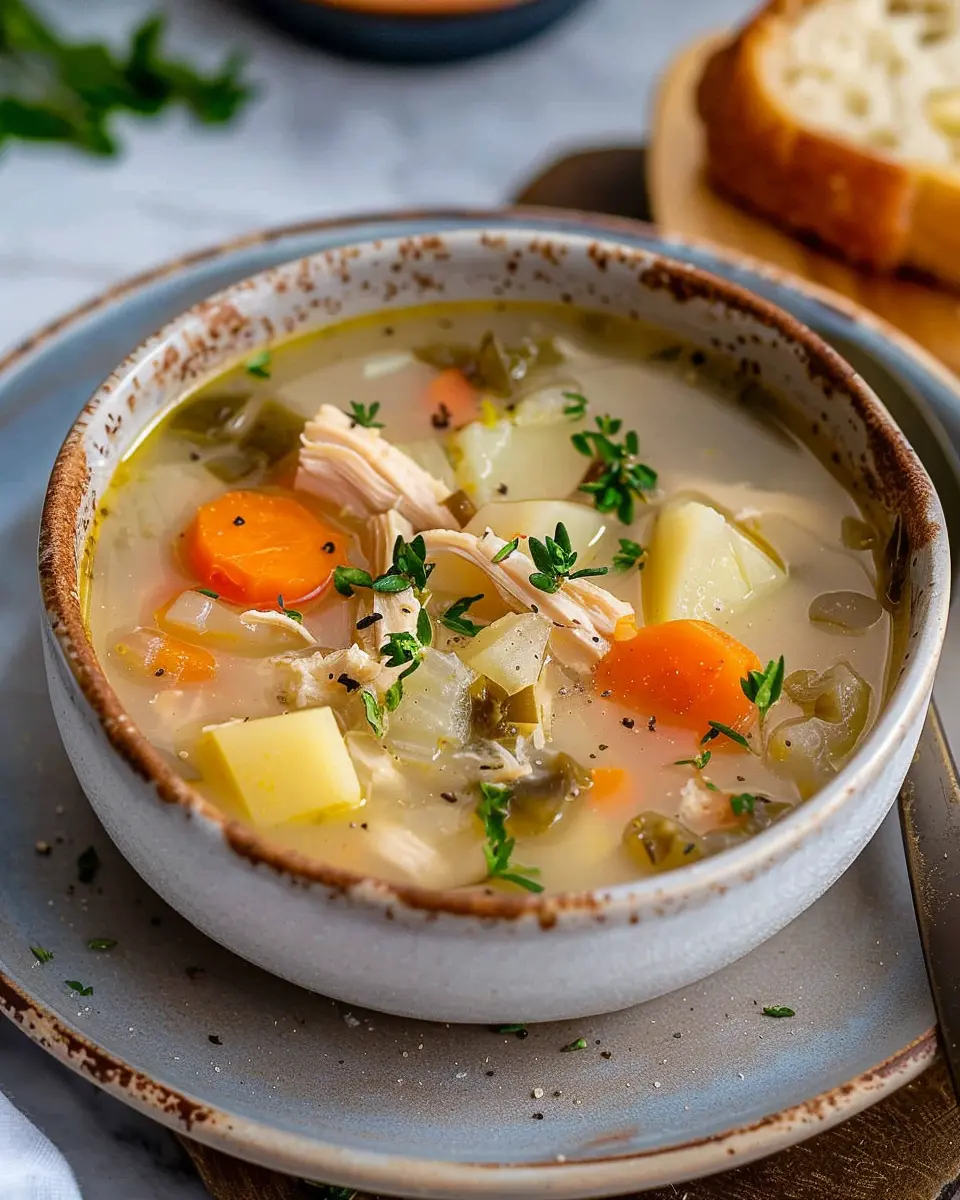 Chicken Potato Soup: Easy Comfort with Turkey Bacon and Chicken Ham