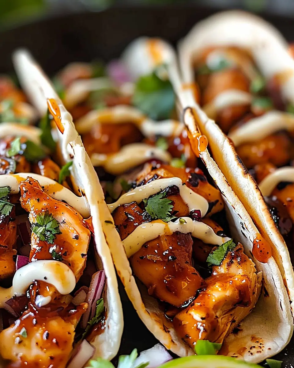 Garlic Butter Honey BBQ Chicken Tacos: The Best Homemade Delight