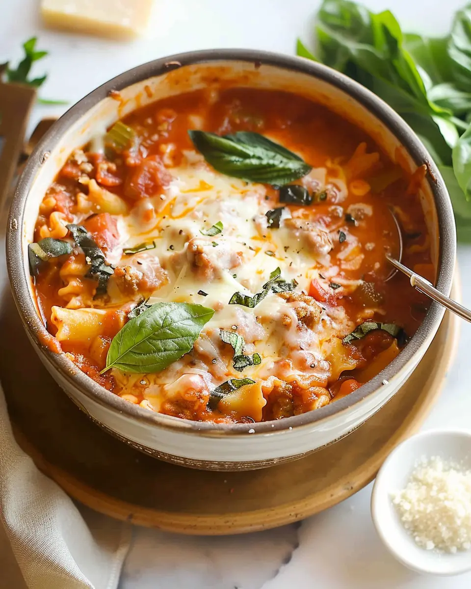 Easy Lasagna Soup Recipe for a Cozy Family Dinner Night