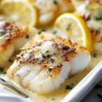 Baked Cod in Coconut Lemon Cream Sauce