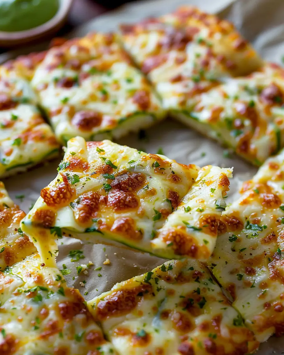 Cheesy Zucchini Breadsticks