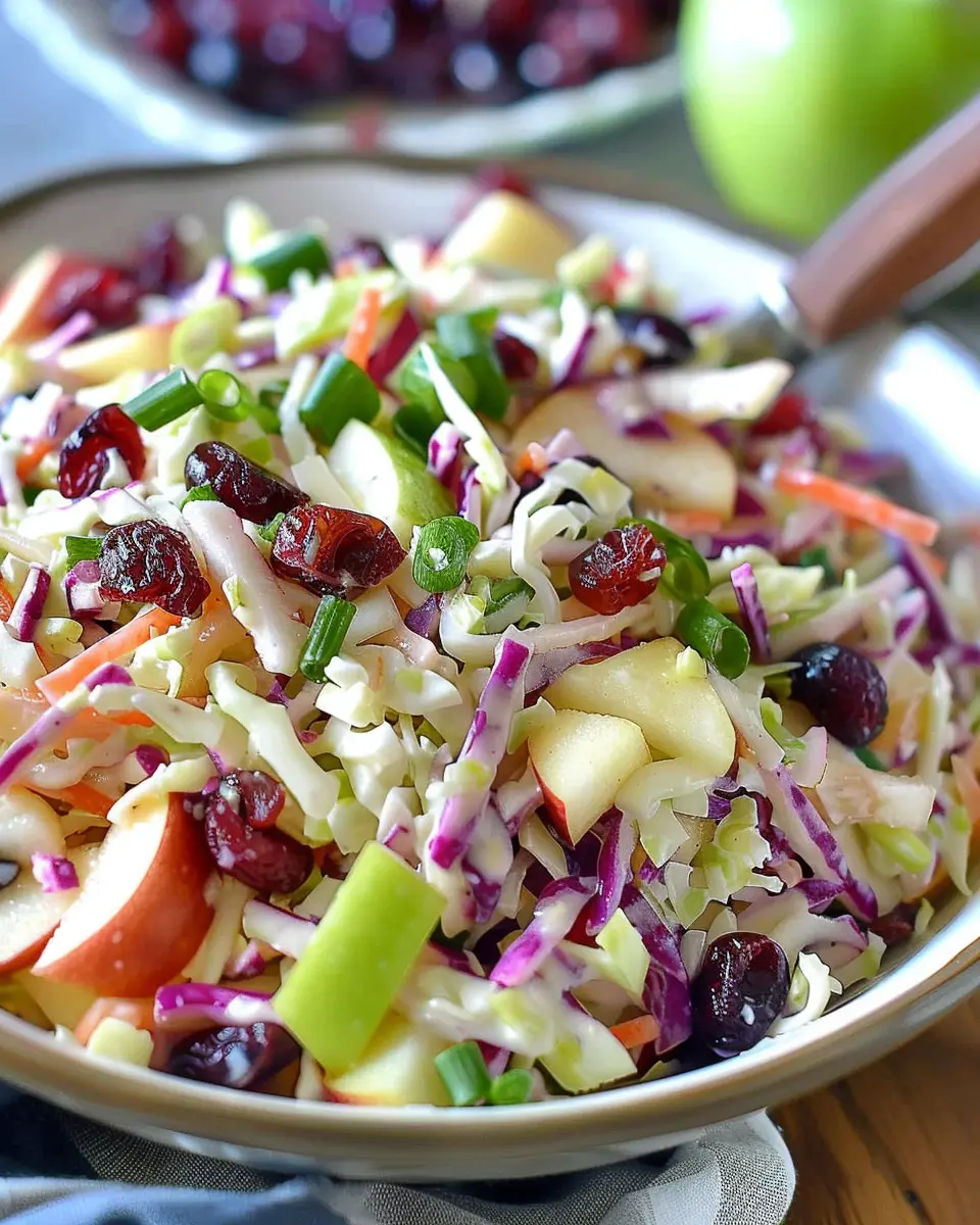 Apple Cranberry Coleslaw Recipe: A Refreshing Twist on Tradition
