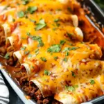 Easy Cheesy Ground Beef Enchiladas
