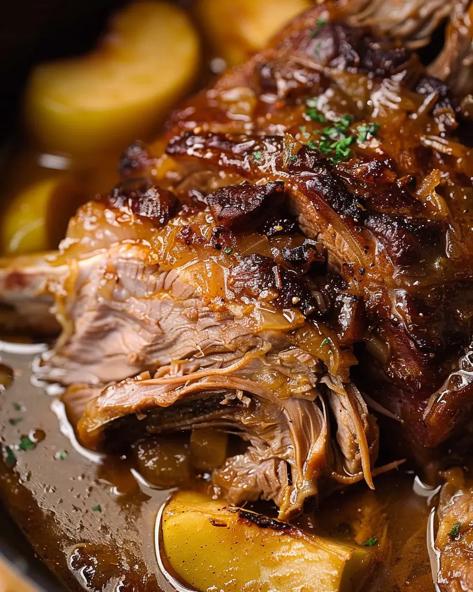 Apple Cider Braised Pork Shoulder