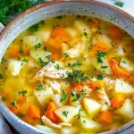 Comforting Chicken Soup with Potatoes