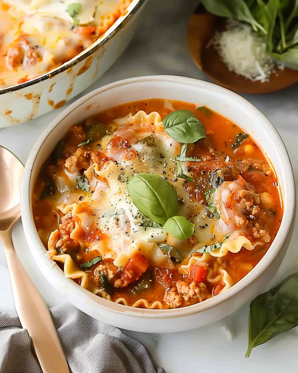 Easy Lasagna Soup Recipe