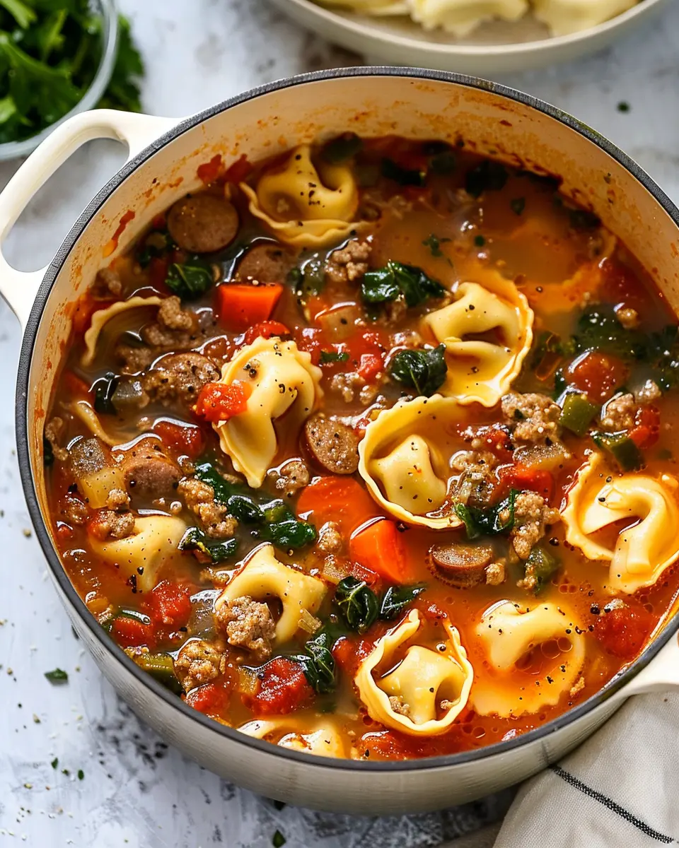 Italian Sausage Tortellini Soup: A Cozy and Comforting Delight