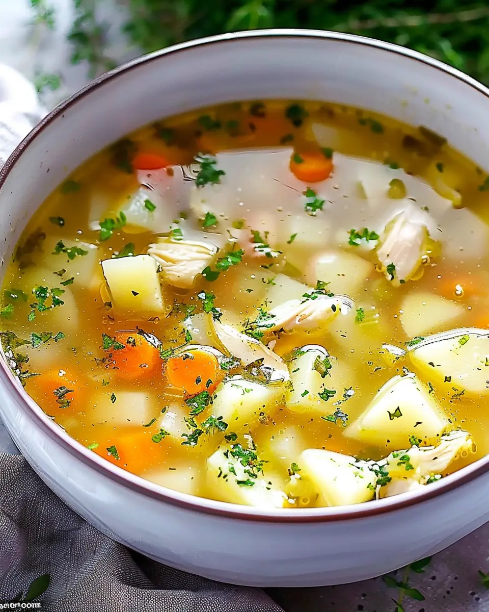 Comforting Chicken Soup with Potatoes for Cozy Nights