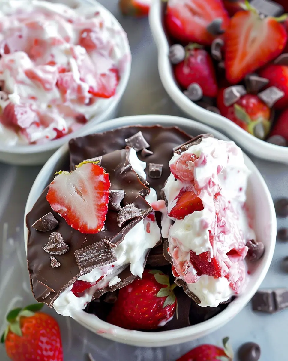 Viral Chocolate Strawberry Yogurt Clusters